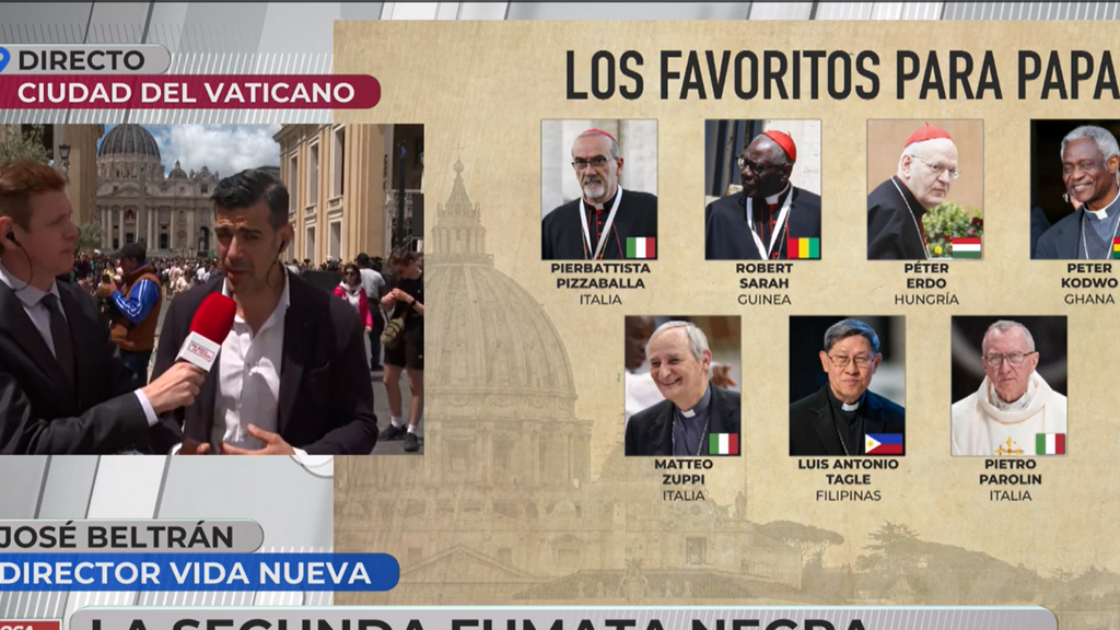Las nuevas incógnitas que plantea esta segunda fumata negra: "El cardenal favorito abandona los primeros lugares"