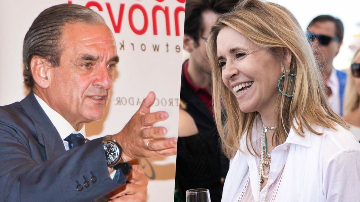 Mario Conde y su pareja, Maria José Castellví