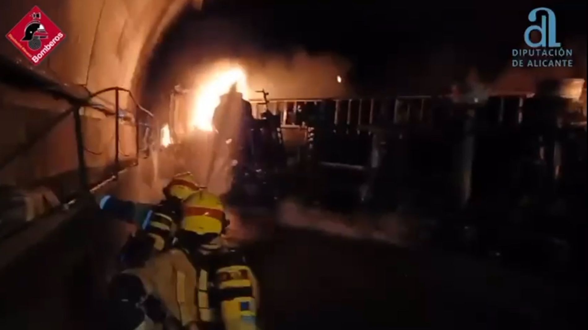 Accidente Camión túnel AP 7 Pilar de la Horadada