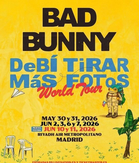 Cartel de la gira de Bad Bunny