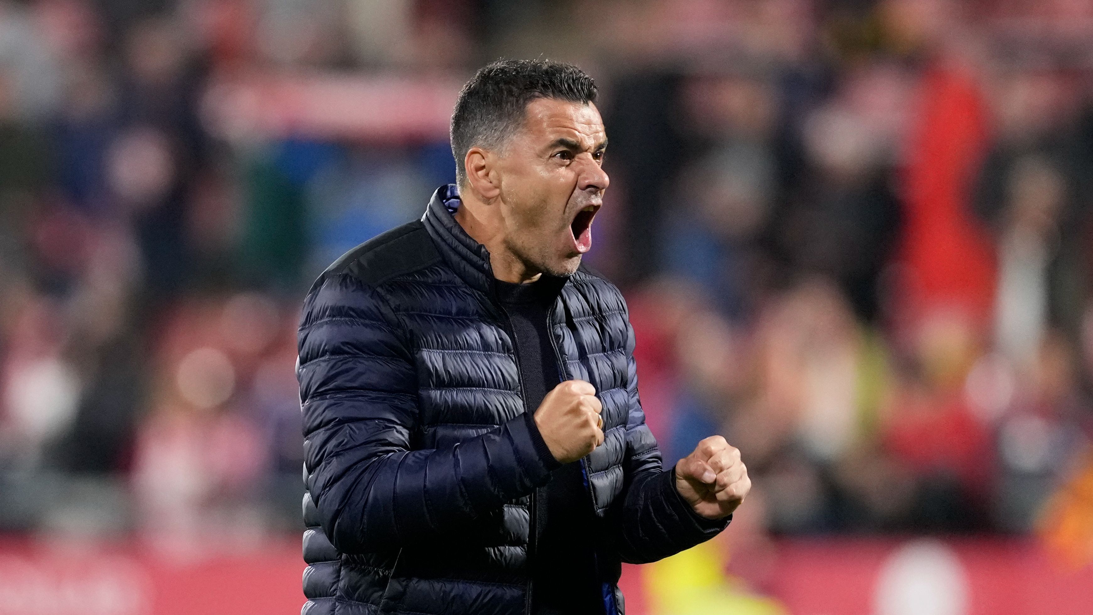 El entrenador del Girona Míchel Sánchez