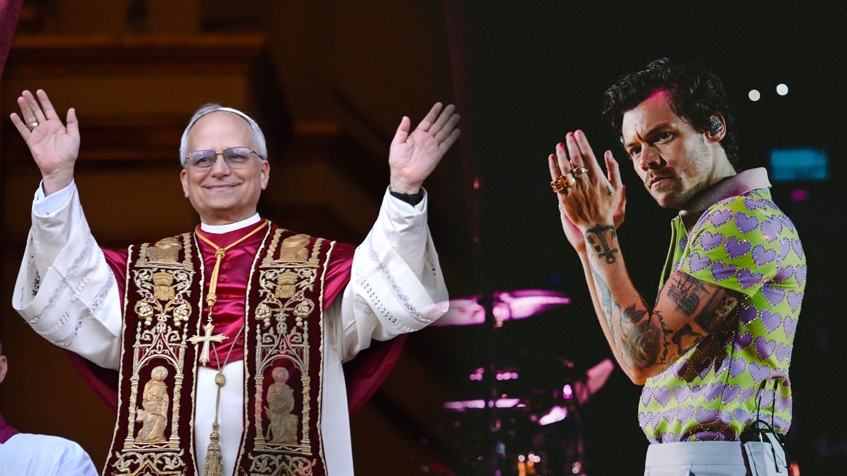 Harry Styles sorprende dando la bienvenida al nuevo papa, León XIV: las imágenes del cantante en el Vaticano