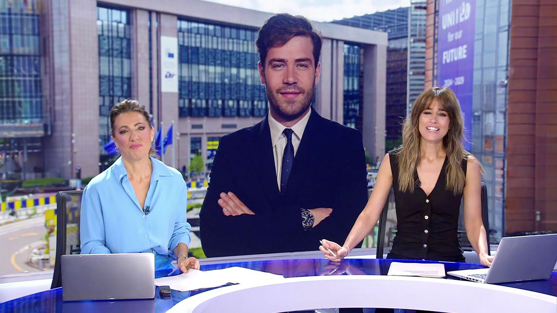 Con Isabel Jiménez y Ángeles Blanco Informativos Telecinco 2025 Mediodía 09/05/2025