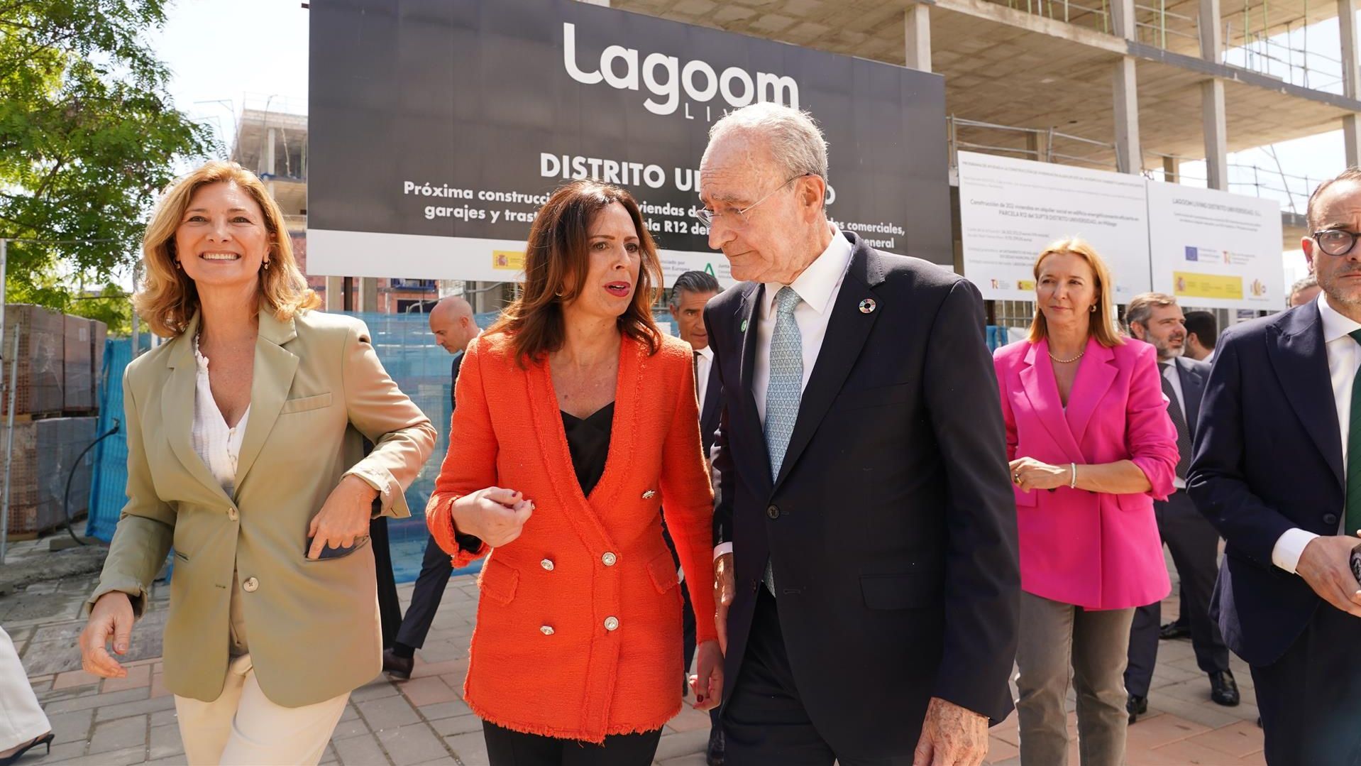 La consejera de Fomento, Articulación del Territorio y Vivienda de la Junta de Andalucía, Rocío Díaz, junto al alcalde de Málaga, Francisco de la Torre