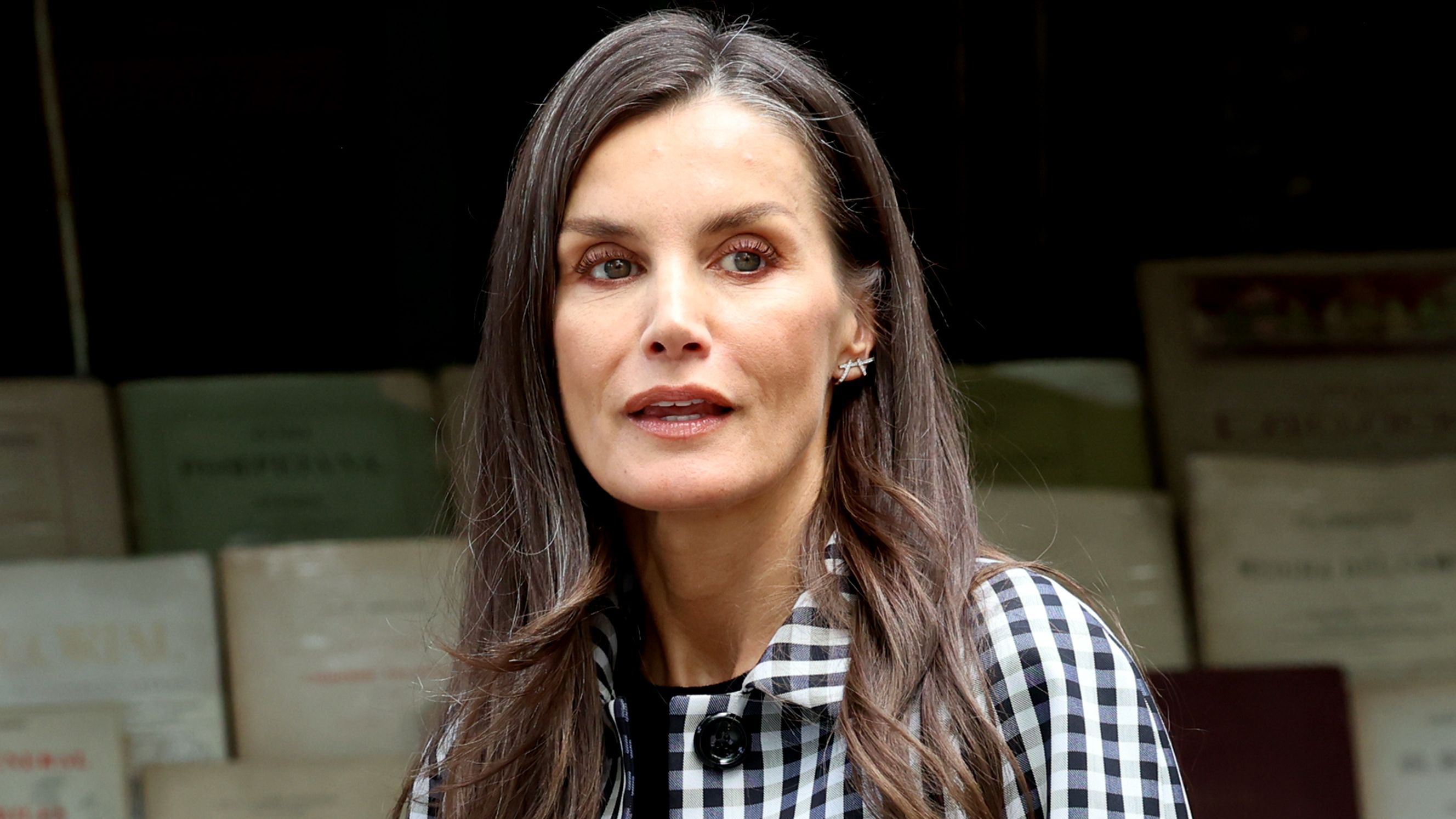 La reina Letizia este 9 de mayo.