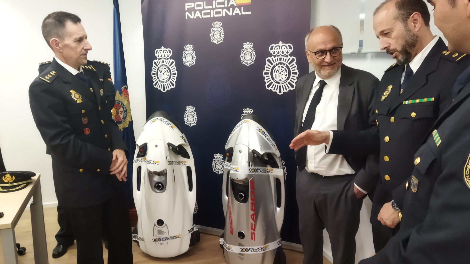 Las "sea scooters" incautadas por la Policía Nacional