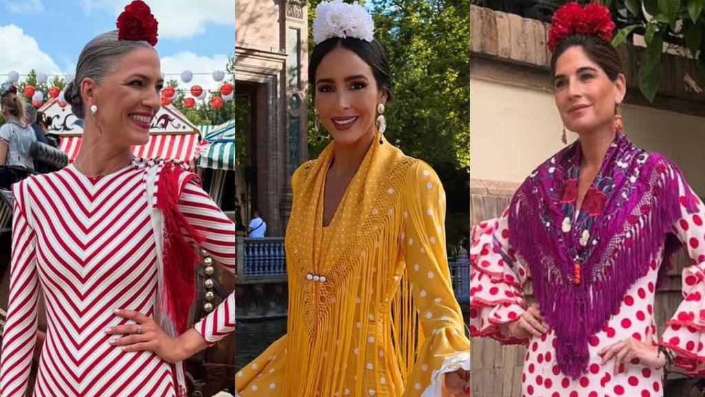 Laura Sánchez, Rocío Osorno y Lourdes Montes, en un montaje de fotos