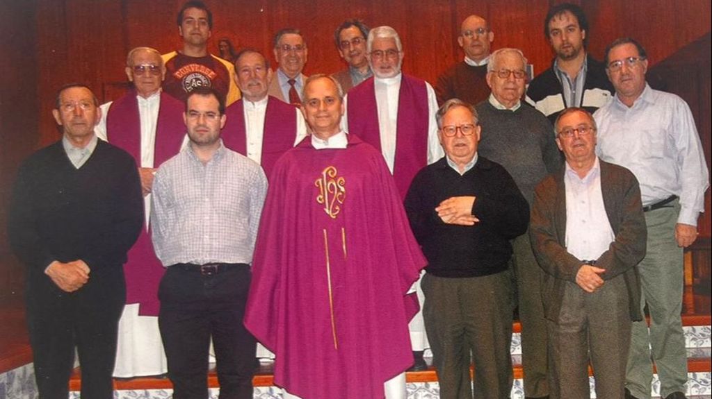 Robert Prevost, en su visita al colegio de Los Olivos siendo superior general de la Orden de San Agustín