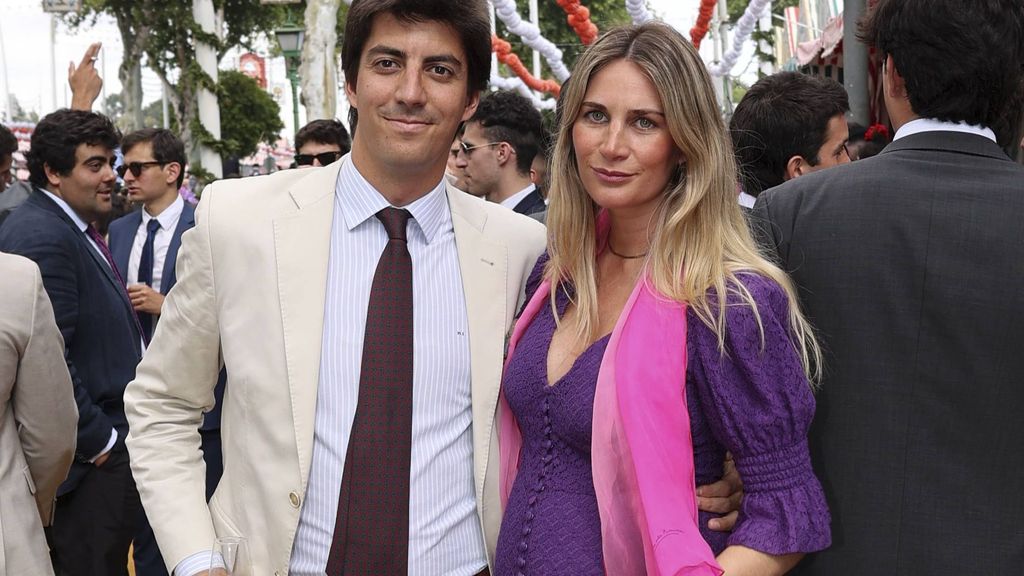 Sibi Montes y su marido, en la Feria de Abril