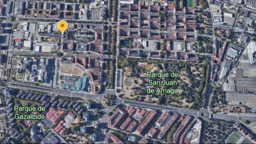 Zona de la desaparición de Regina en Vitoria