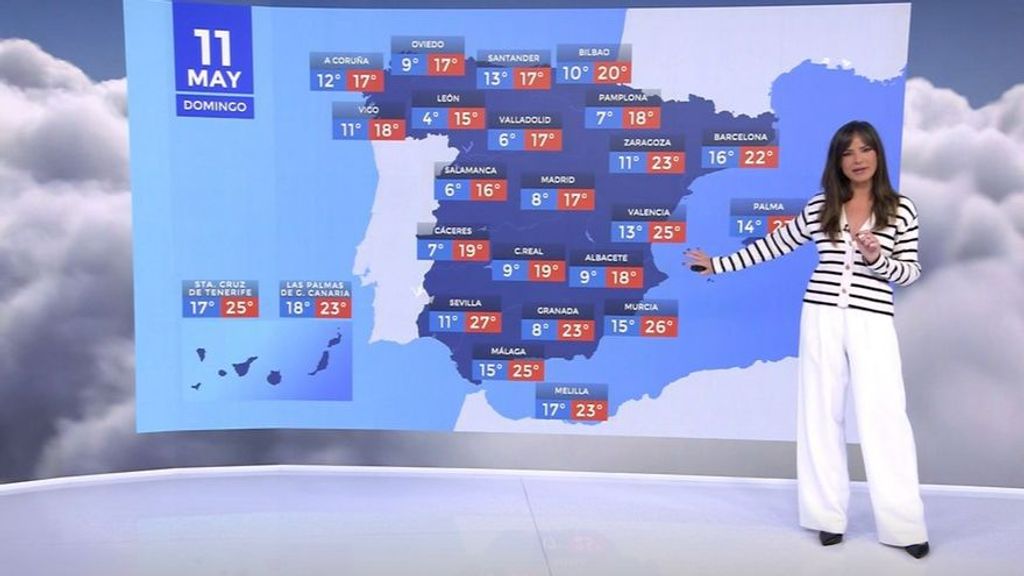 La previsión meteorológica para el domingo: tormentas en el Pirineo, Cataluña, Castellón y Baleares