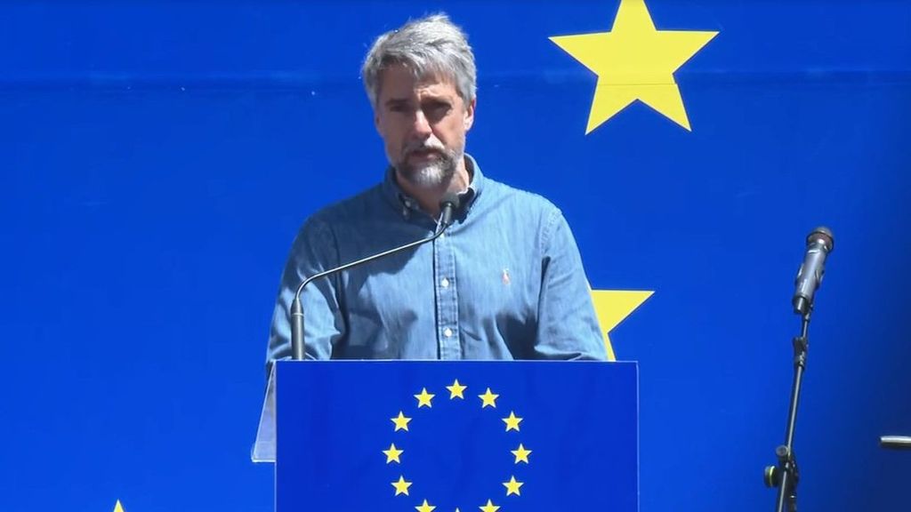 Carlos Franganillo, en el acto en defensa de Europa frente a la barbarie de las guerras