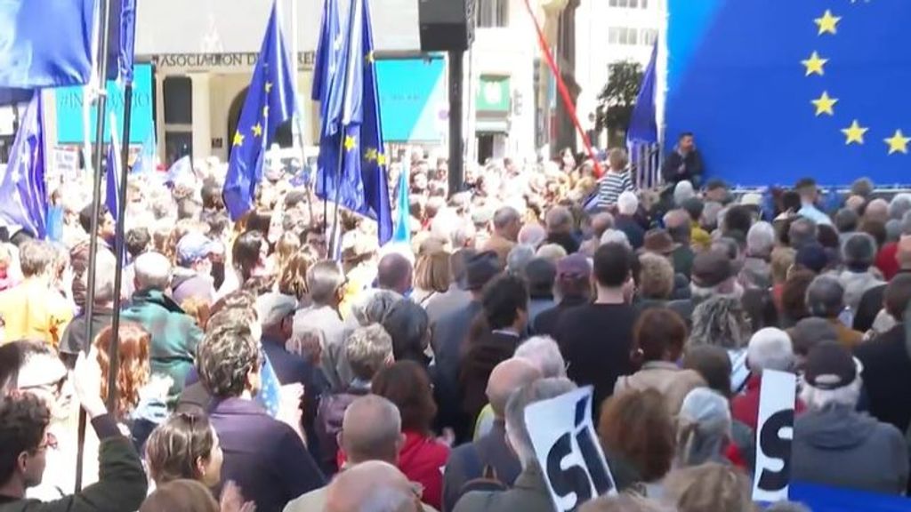 La manifestación en Madrid por la Unión Europea y contra la ola reaccionaria