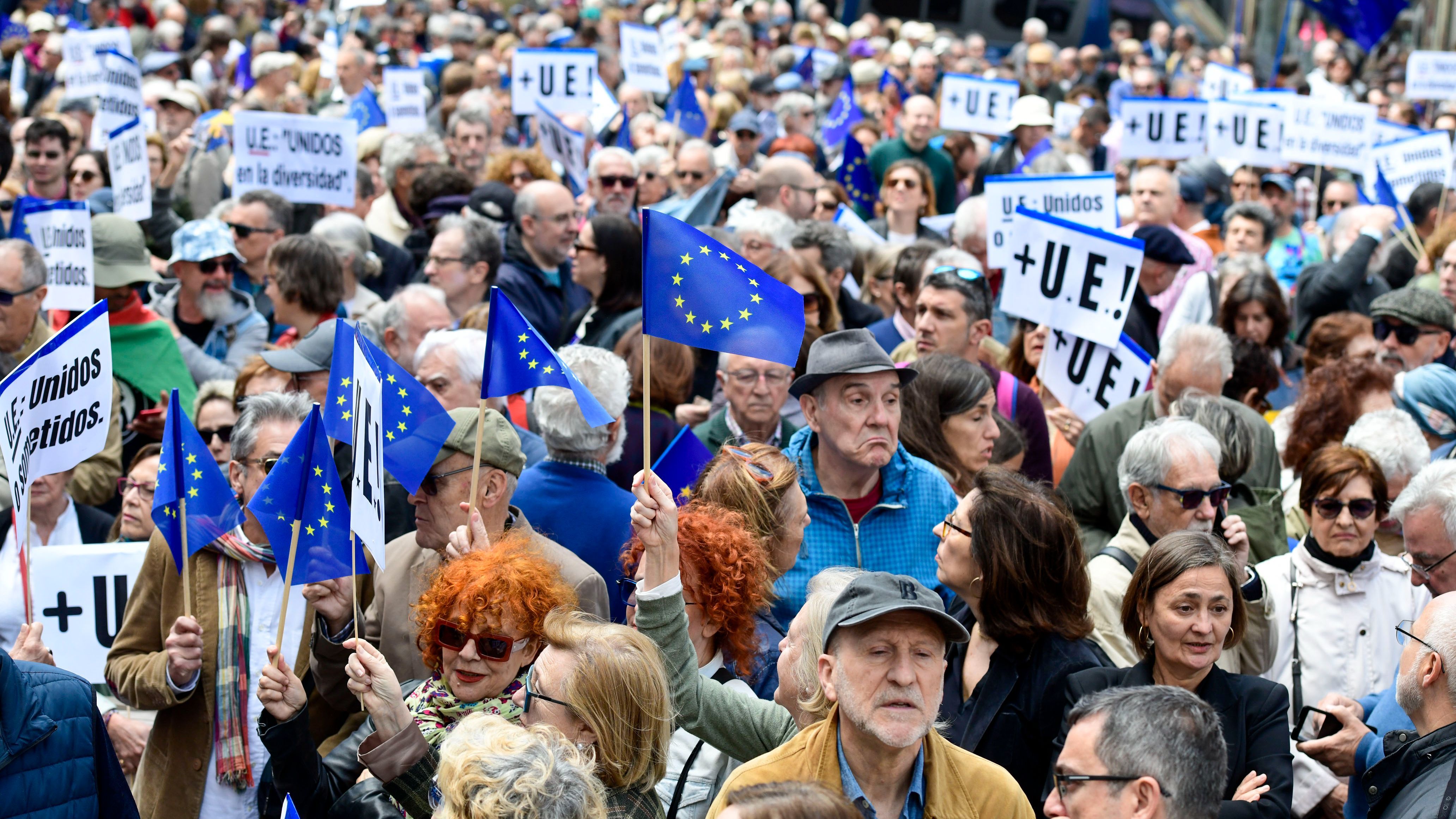 Marcha europea en Madrid