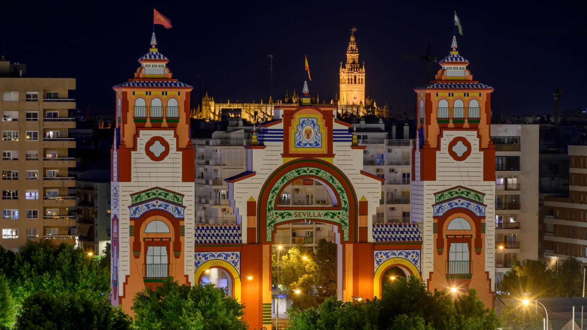 Apagado y fuegos artificiales el último día de la Feria de Abril