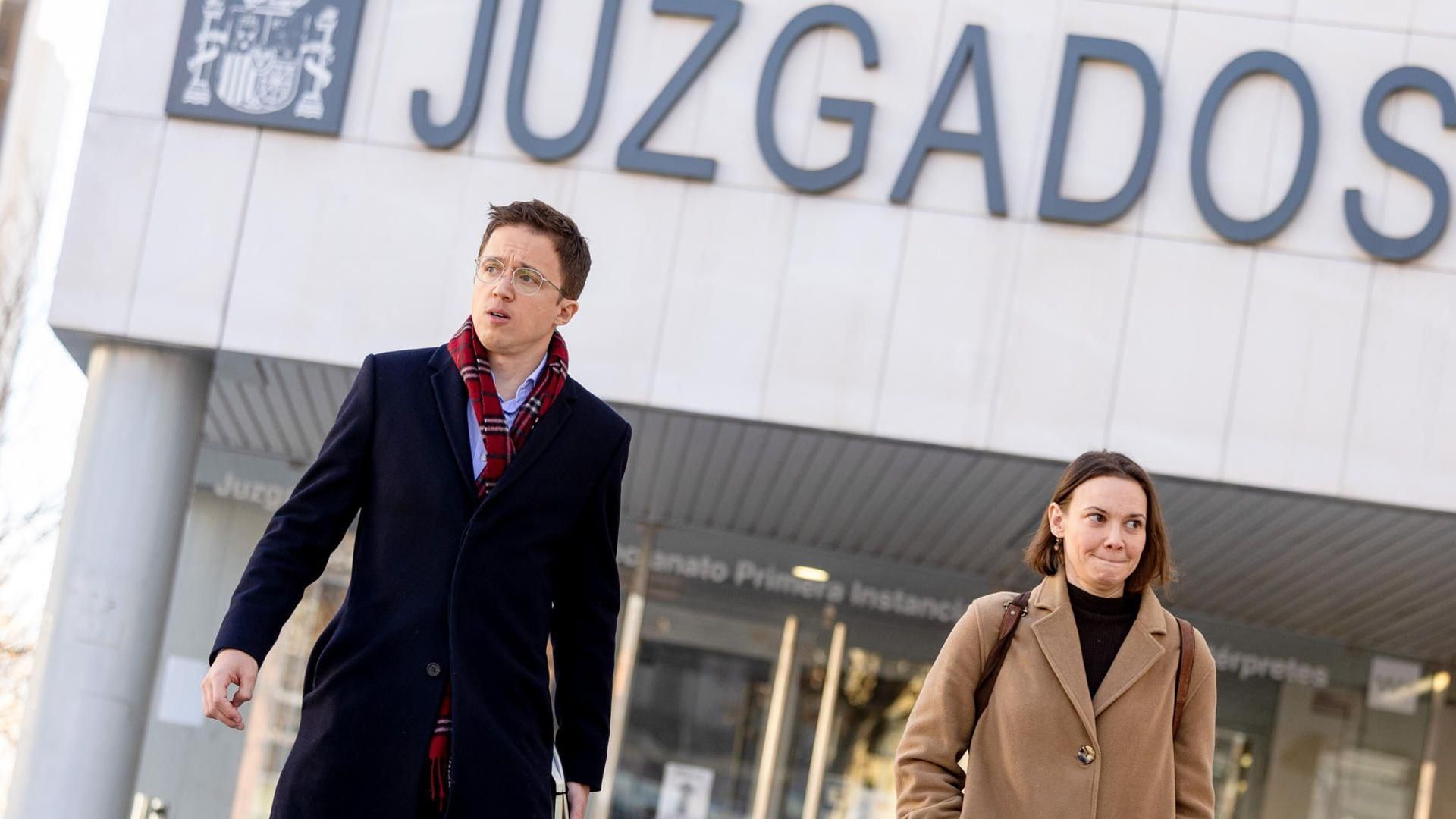 El exdirigente de Sumar, Íñigo Errejón a la salida de los juzgados de Plaza de Castilla, Madrid