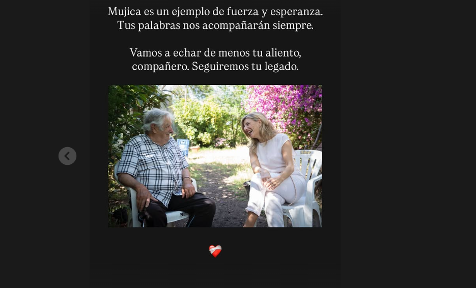 El mensaje de Yolanda Díaz recordando a Pepe Mujica