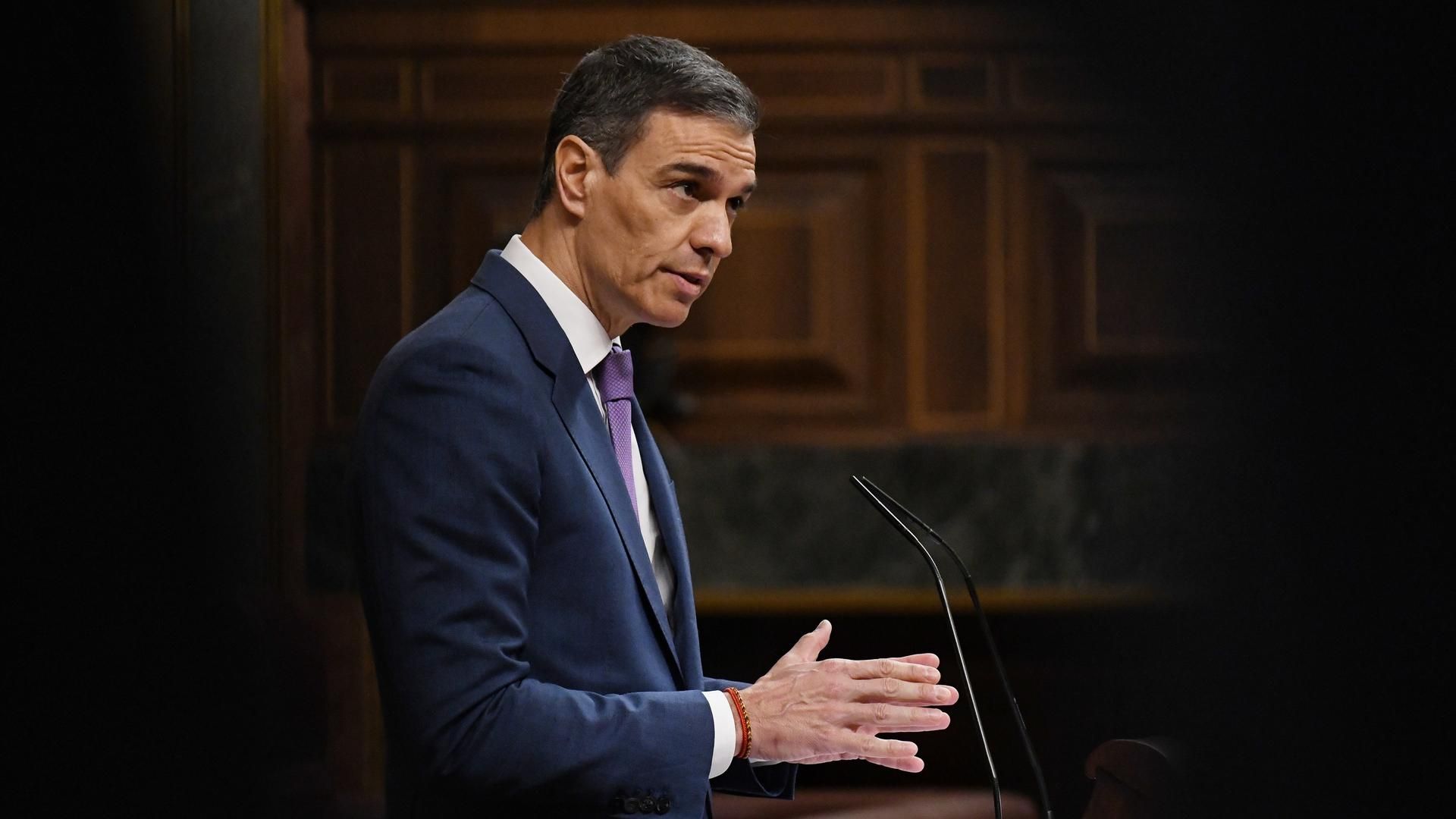 El presidente del Gobierno, Pedro Sánchez