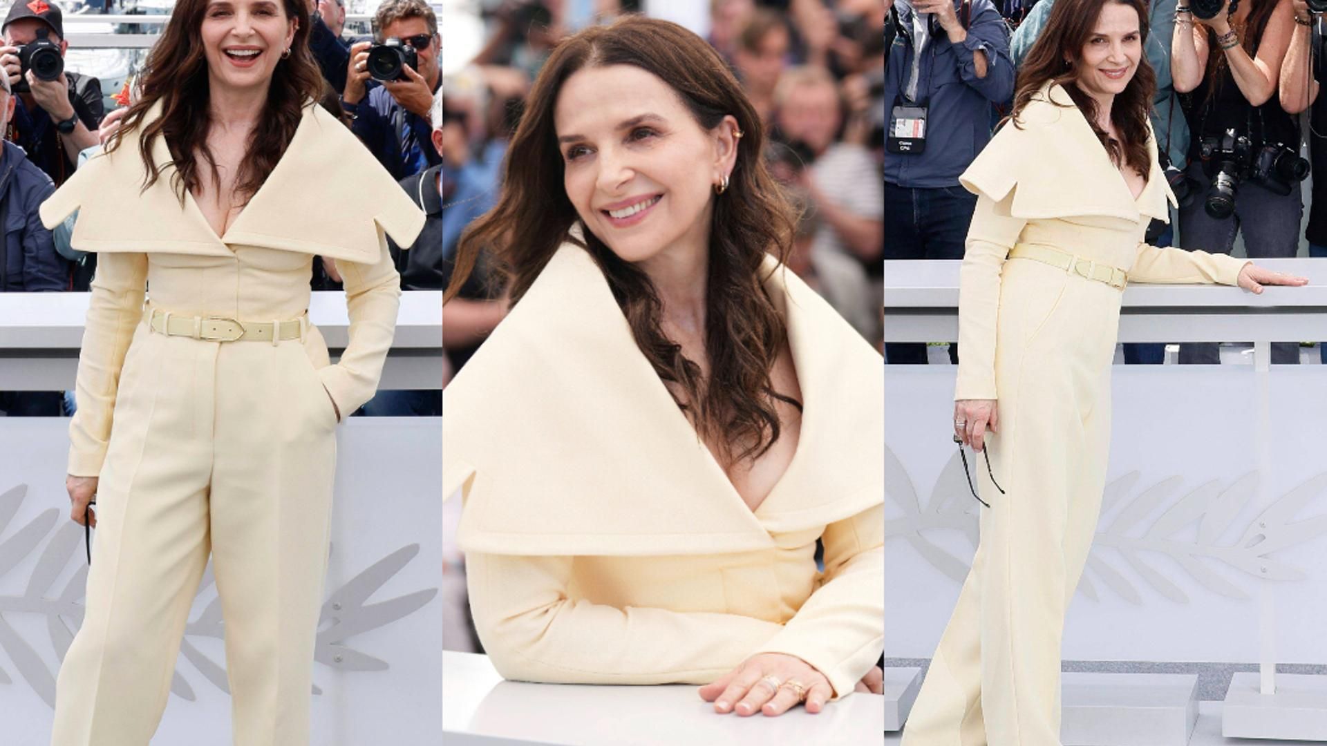 Fotomontaje de Juliette Binoche en el Festival de Cannes 2025