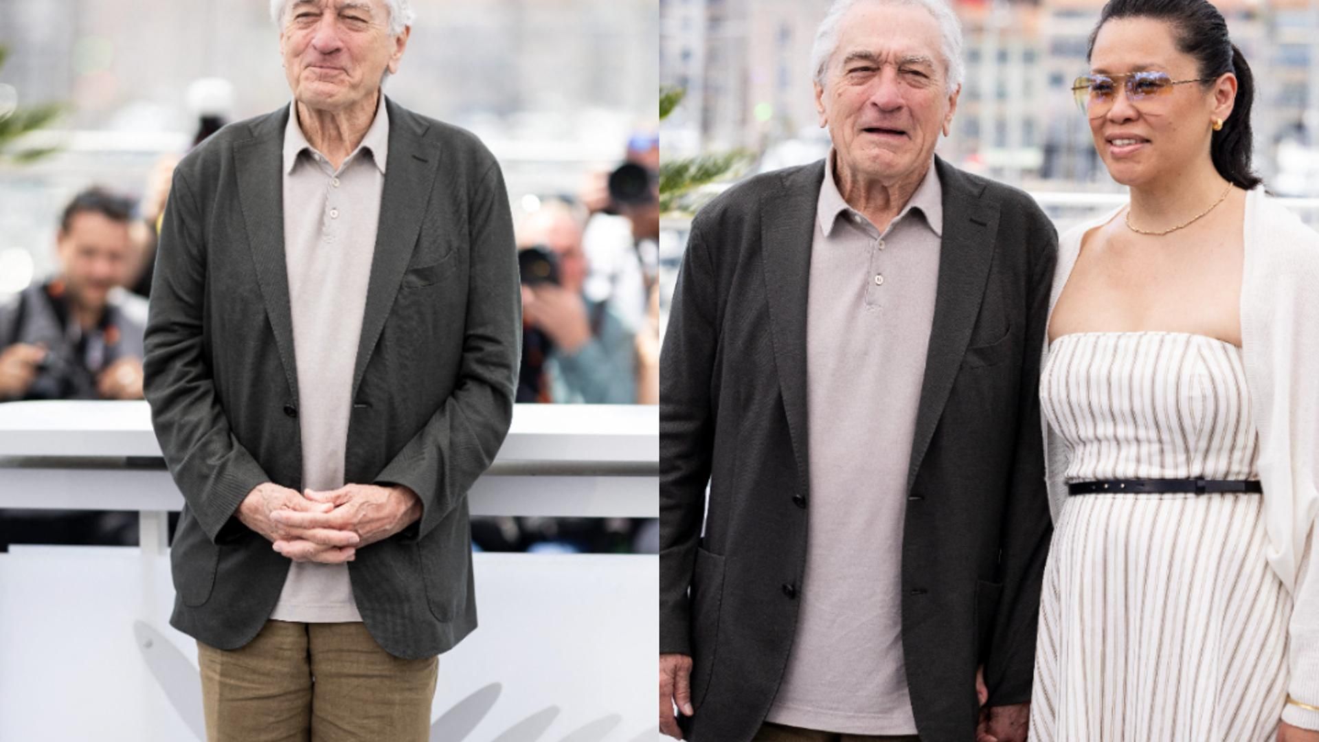Fotomontaje de Robert de Niro y Tiffany Chen en el Festival de Cannes 2025