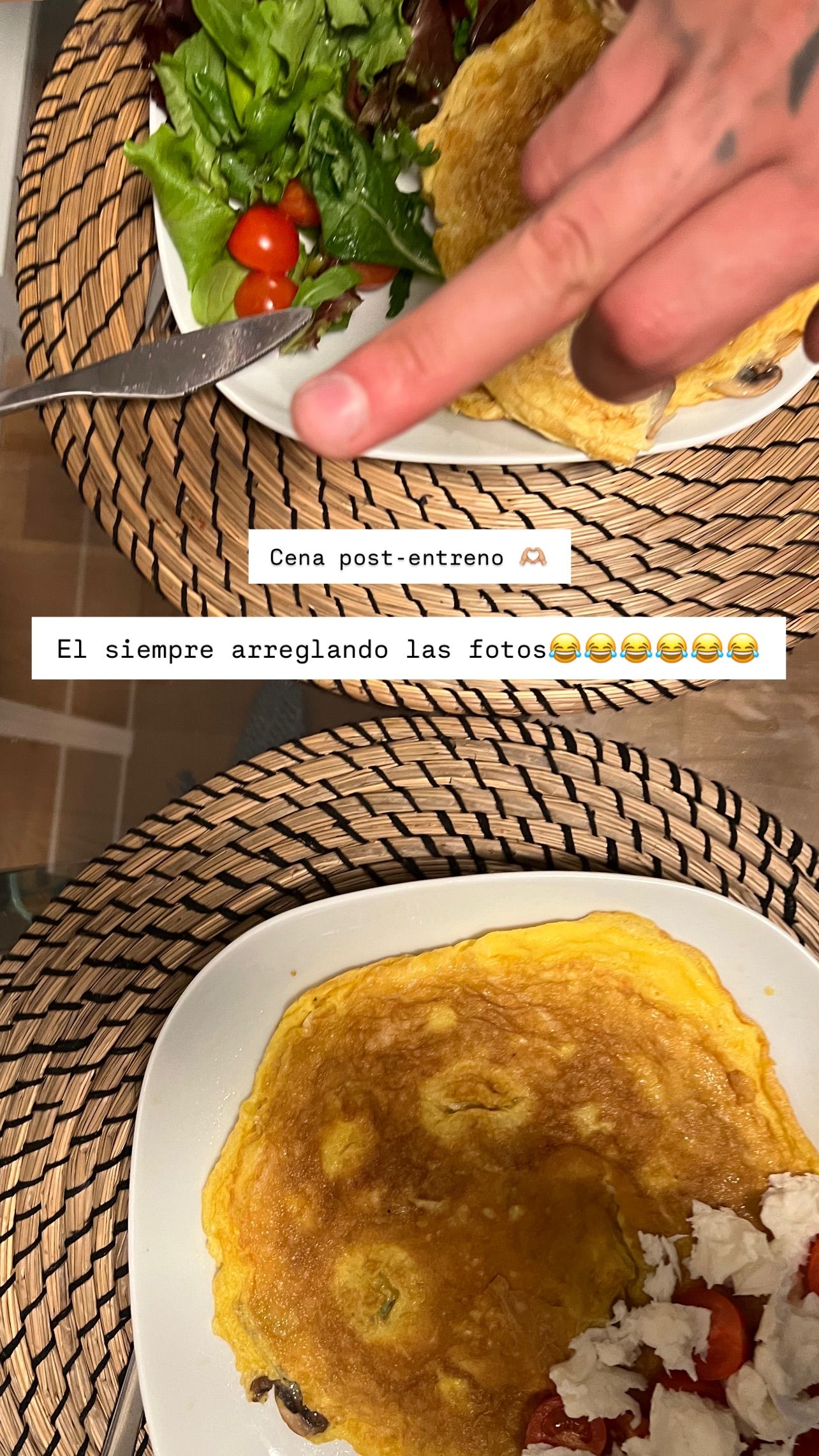 La cena de Alejandra Rubio y Carlo Costanzia