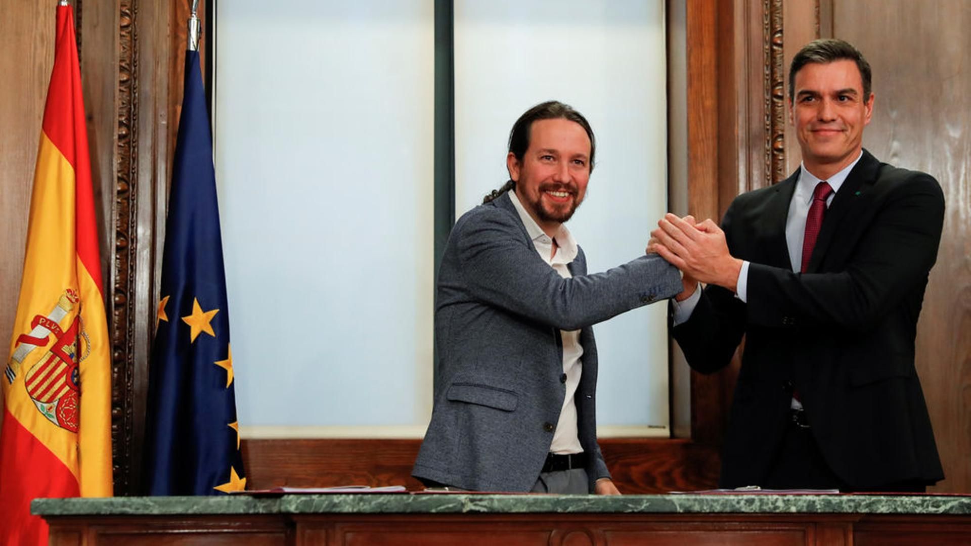 Pablo Iglesias y Pedro Sánchez