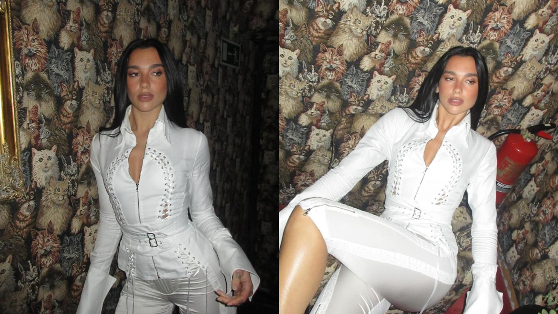 Fotomontaje de Dua Lipa en la coctelería 'Chinchín'