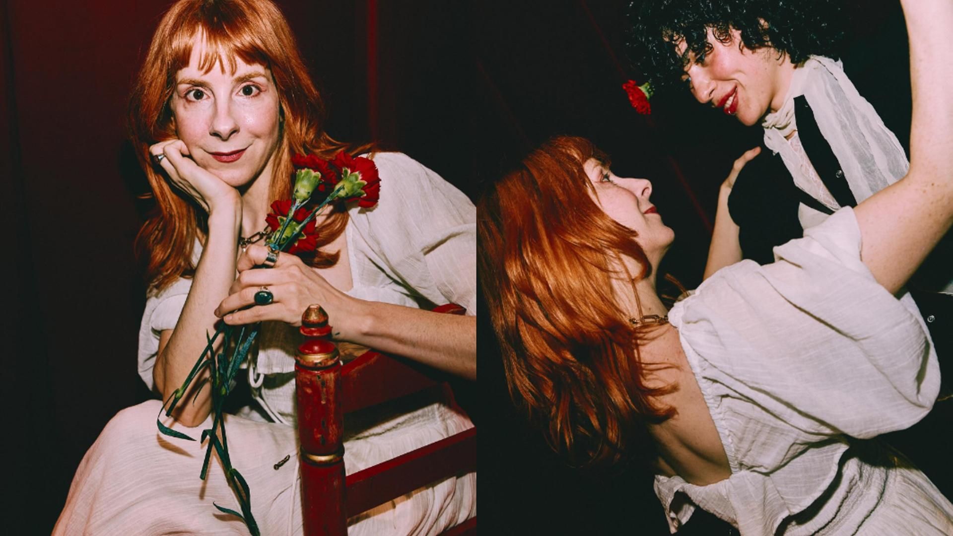 Fotomontaje de Inés de León en la Verbena de Vogue, bailando con la cantante Alice Wonder