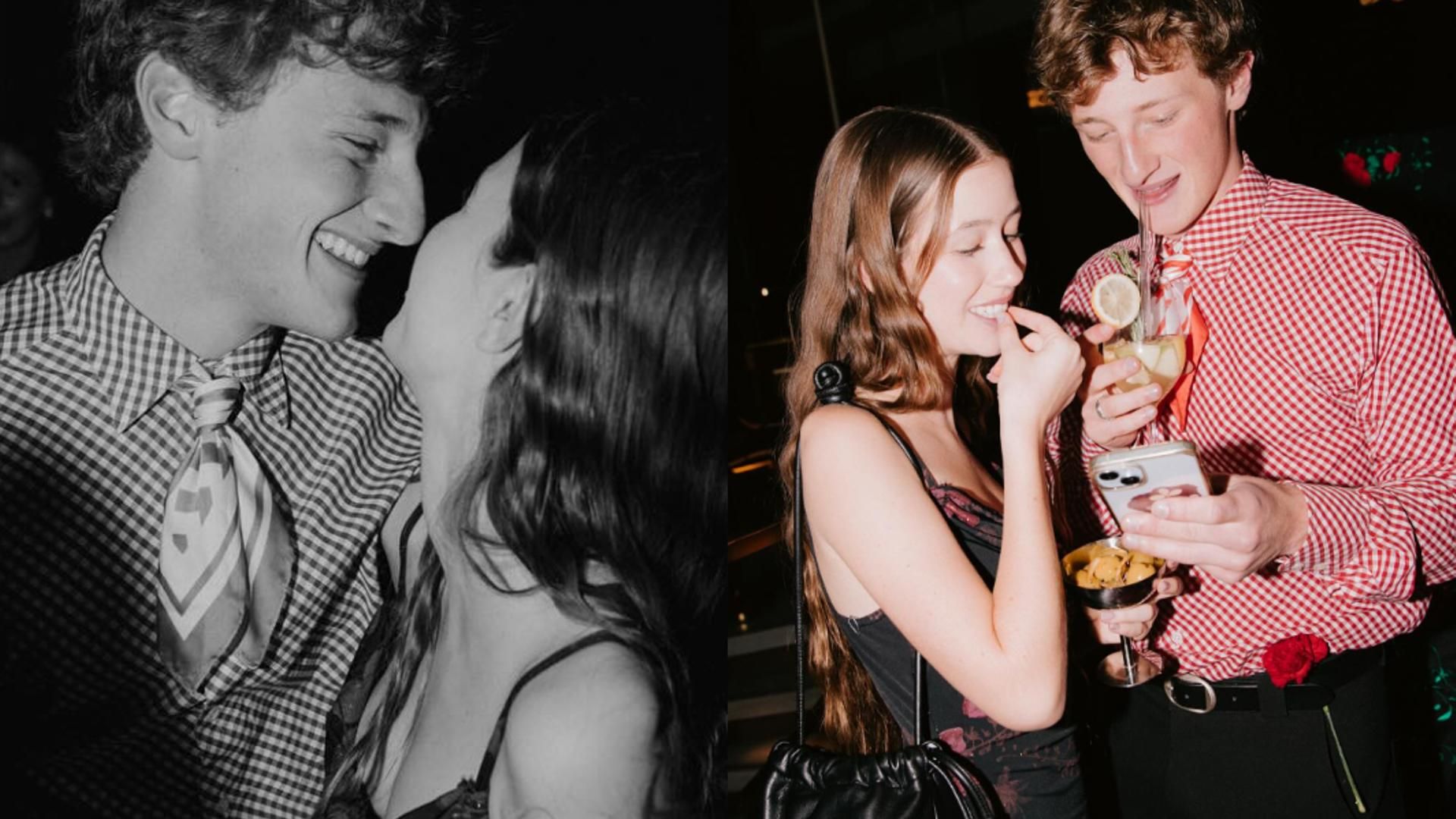 Fotomontaje de María Bernardeu y su novio en la Verbena de Vogue