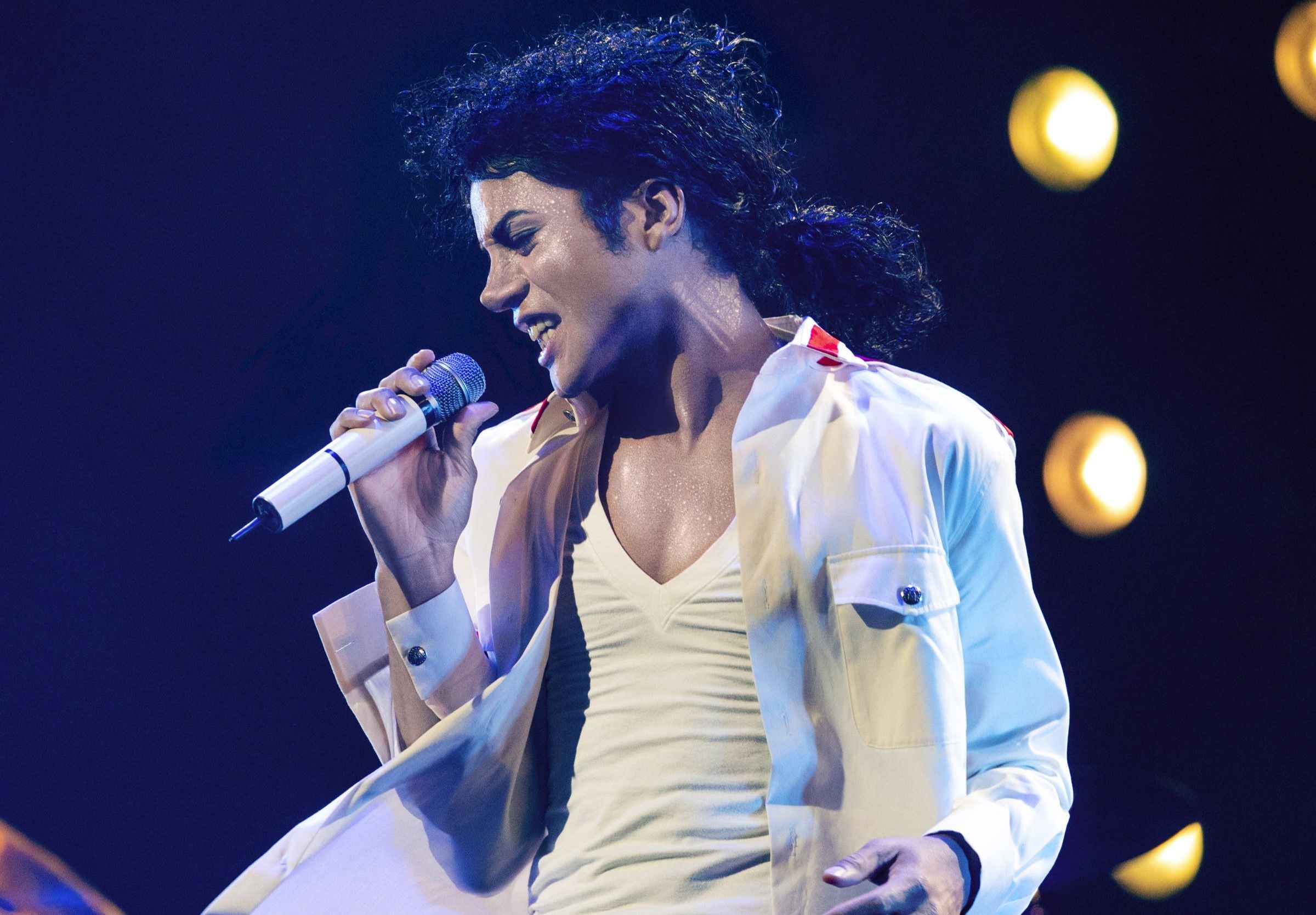 Jaafar Jackson as Michael Jackson in MICHAEL. Photo Credit: Kevin Mazur