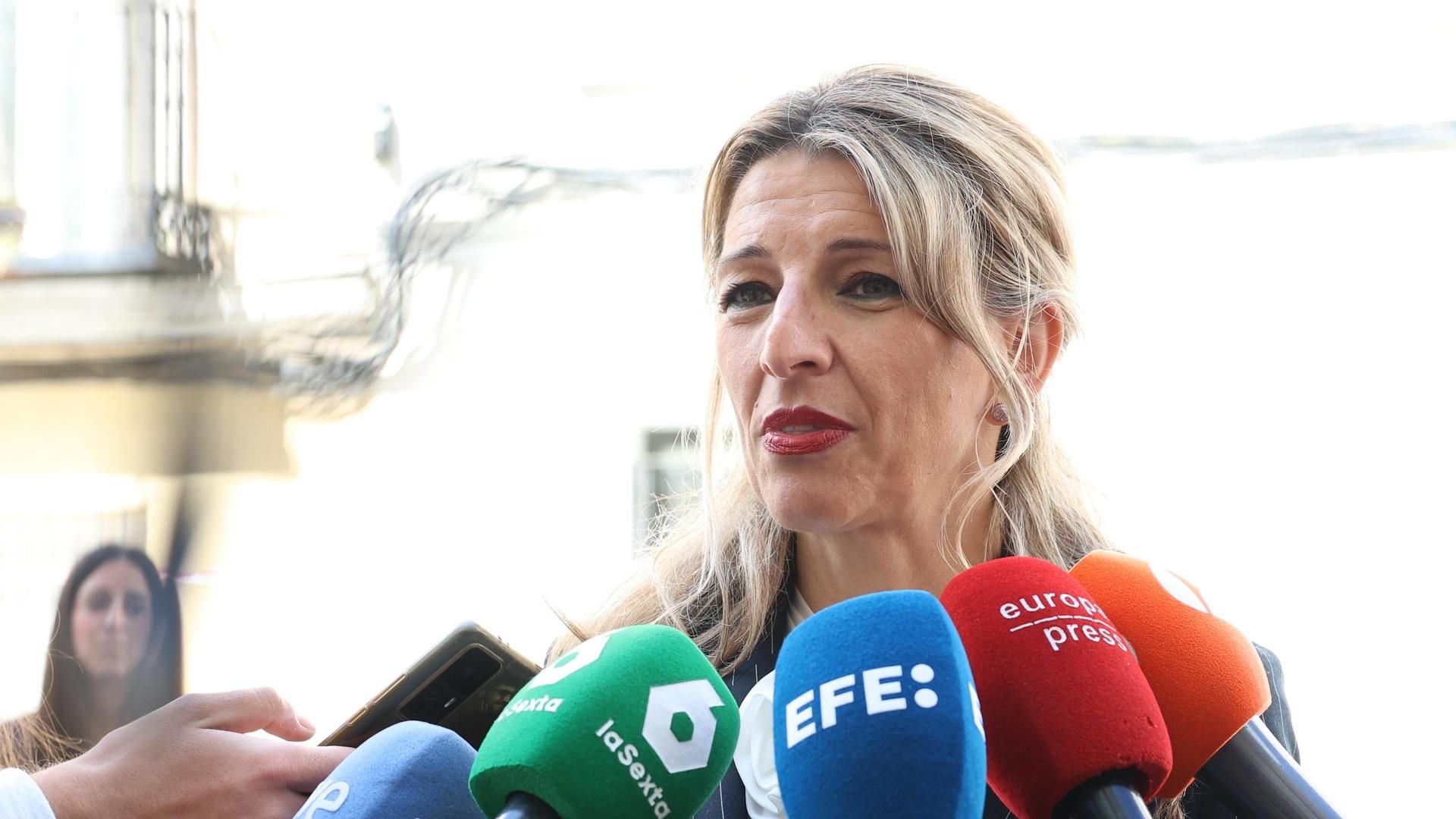 La vicepresidenta segunda del Gobierno, Yolanda Díaz