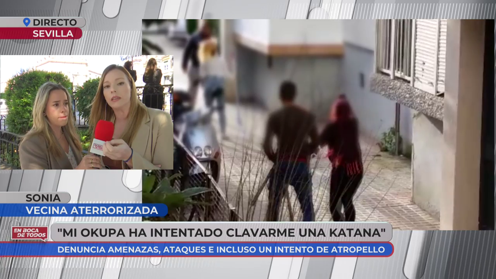 Las amenazas de un okupa con una catana que atemorizan a todo un barrio