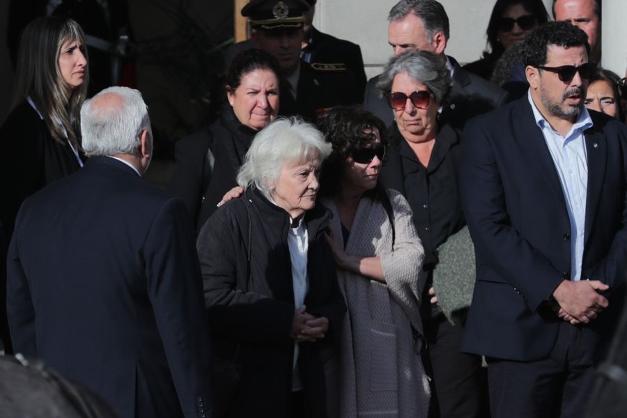 Lucía Topolansky,  la viuda de José Mujica en su funeral