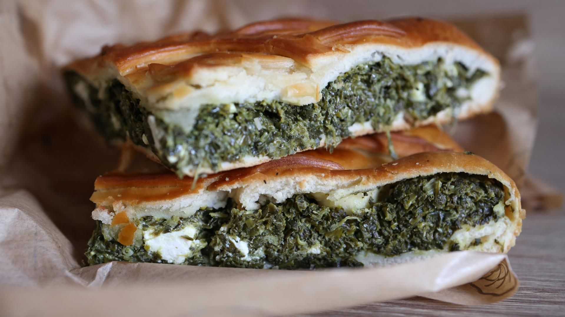 Pastel espinacas
