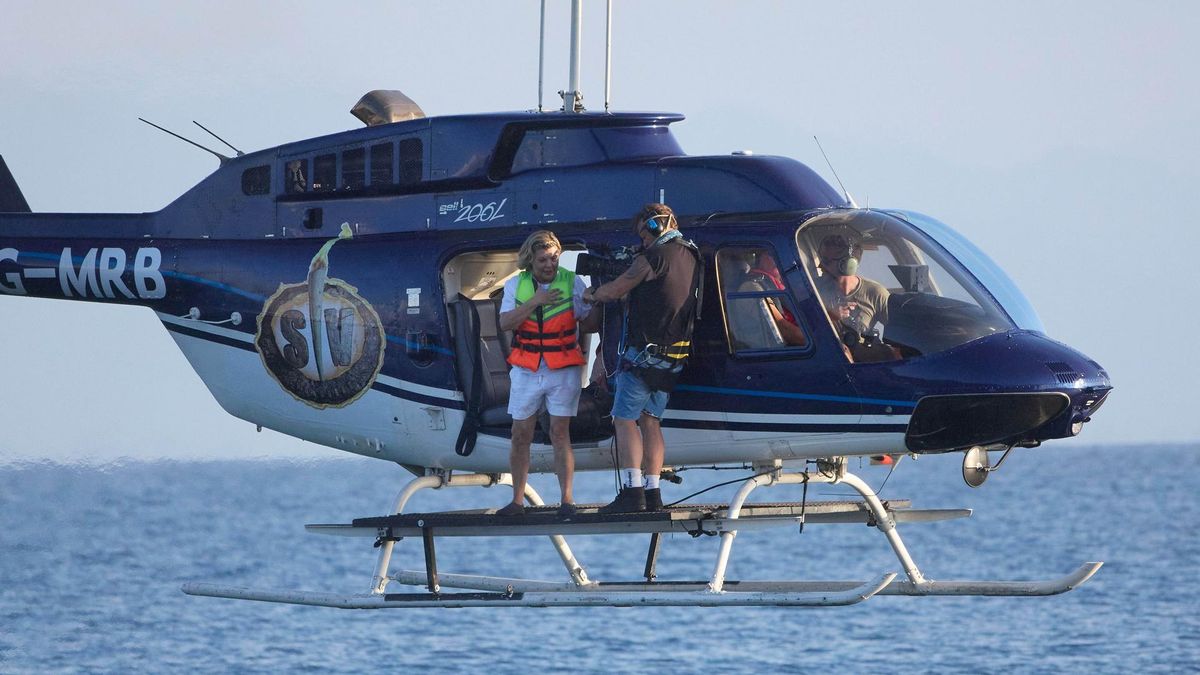 La incorporación de Terelu a la supervivencia tras saltar nuevamente del  helicóptero y la unificación de las playas, en 'Supervivientes'