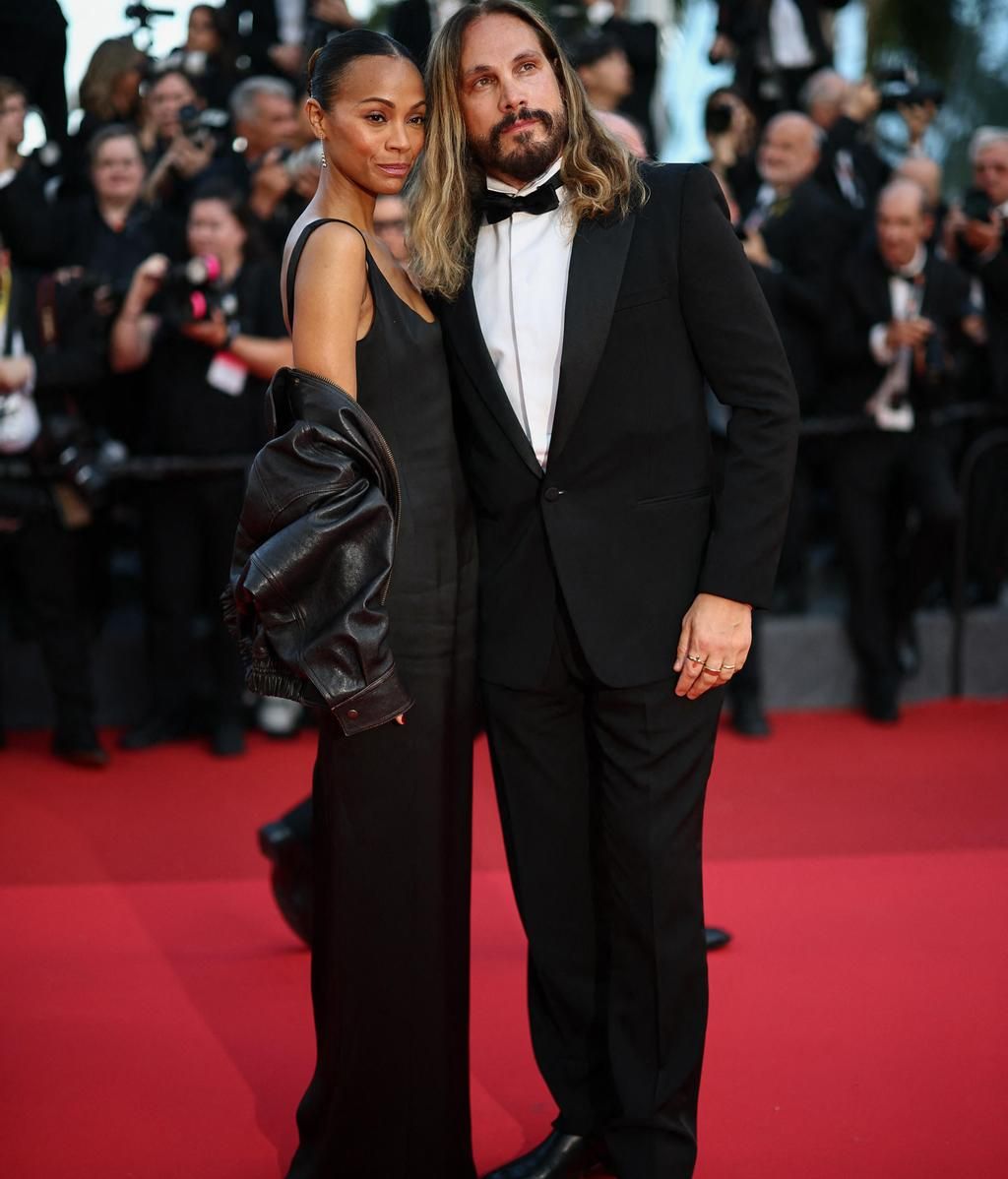 Zoe Saldaña y Marco Perego