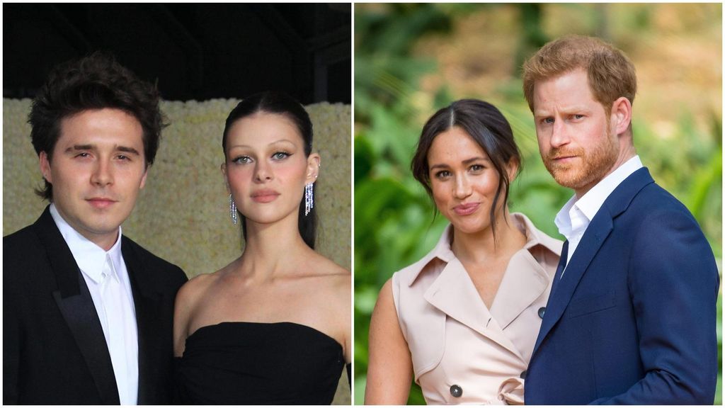Brooklyn Beckham, Nicola Peltz, Meghan Markle y Harry.