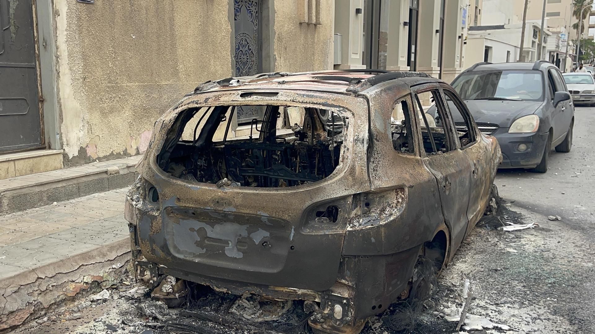 Destrozos en los conflictos en Tripoli, Libia