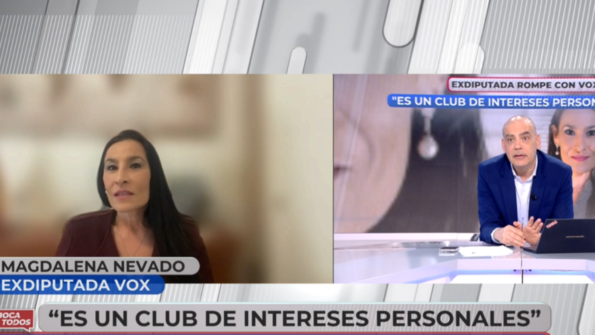 Tensión entre Nacho Abad y Magdalena Nevado, exdiputada de Vox: "No quiero entrar en un juego sucio"