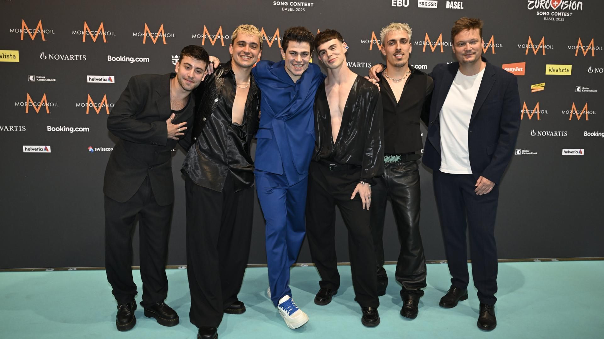 Diego Rey, Sam Vázquez, Guillem Tomé y Rafa Soto, junto a Theo Evan, representante de Chipre