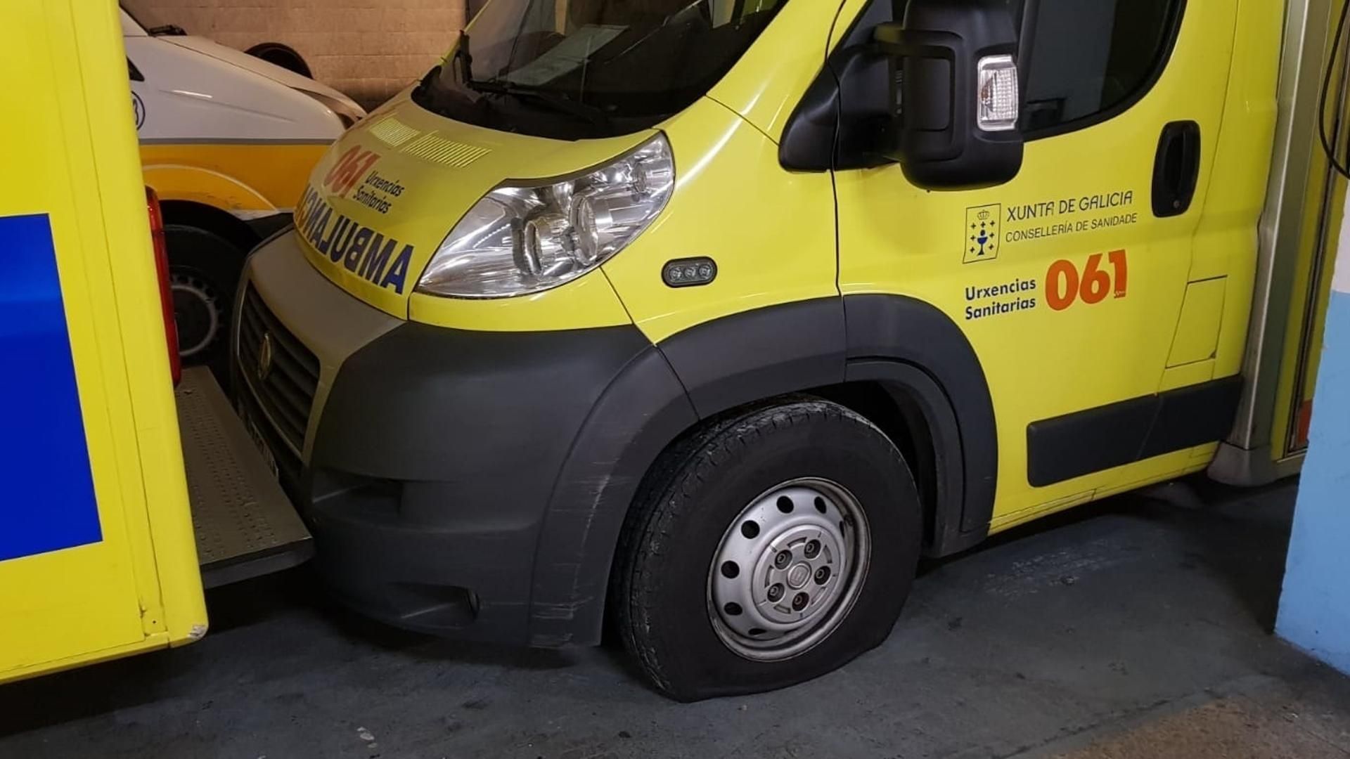 Una ambulancia del 061