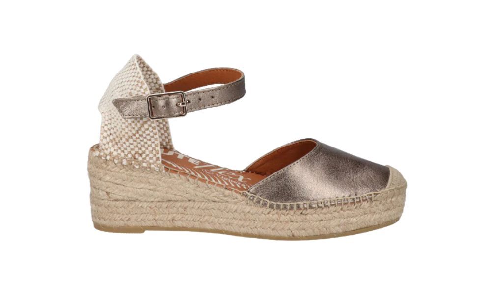 Alpargata Valenciana YUTEFLEX Piel Bronce – Viguera