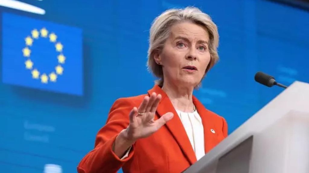 La presidenta de la Comisión Europea, Ursula Von der Leyen