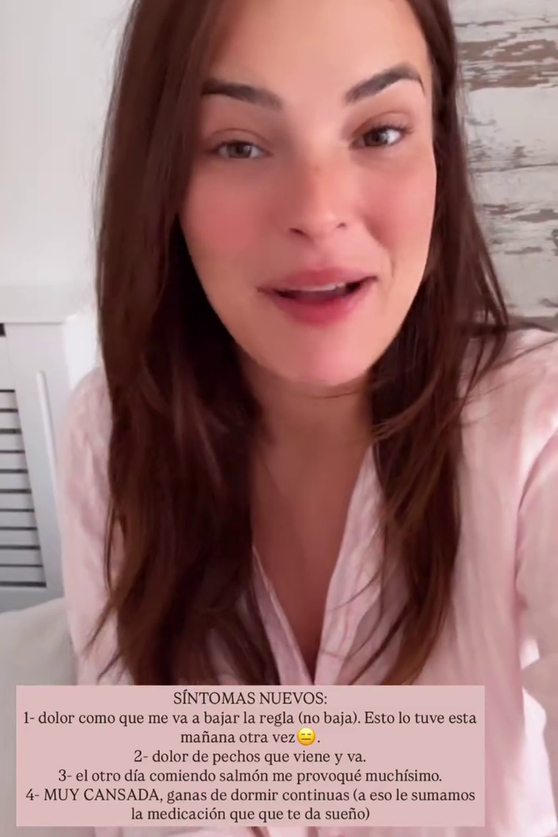 Marta Peñate actualiza los síntomas que está sintiendo los primeros días de embarazo