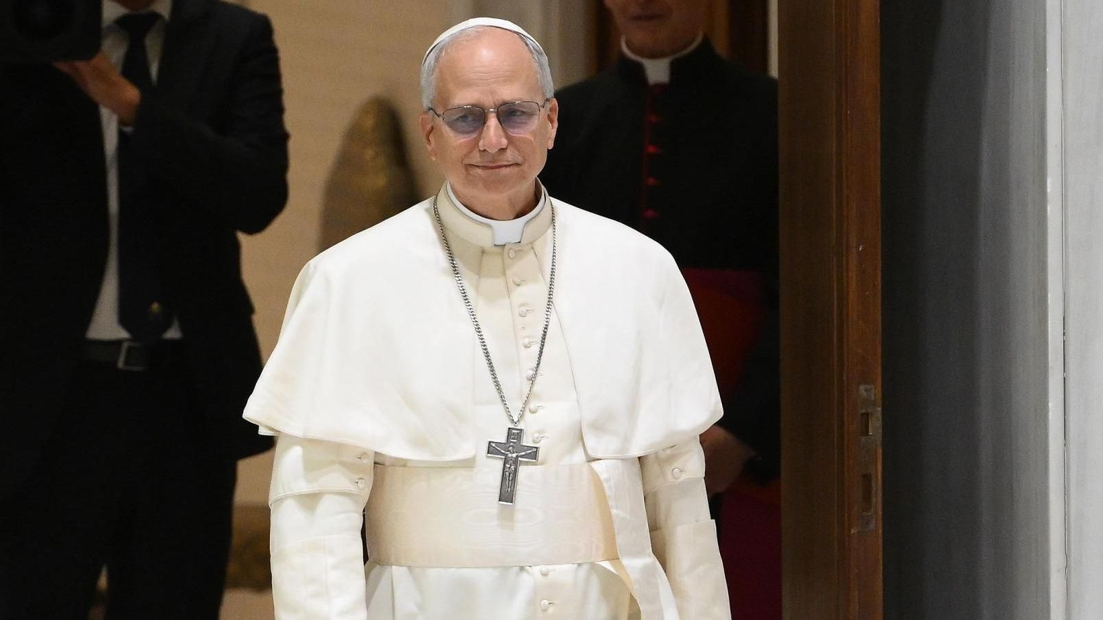 El papa León XIV, en una audiencia con miembros de los medios de comunicación en el Aula Pablo VI