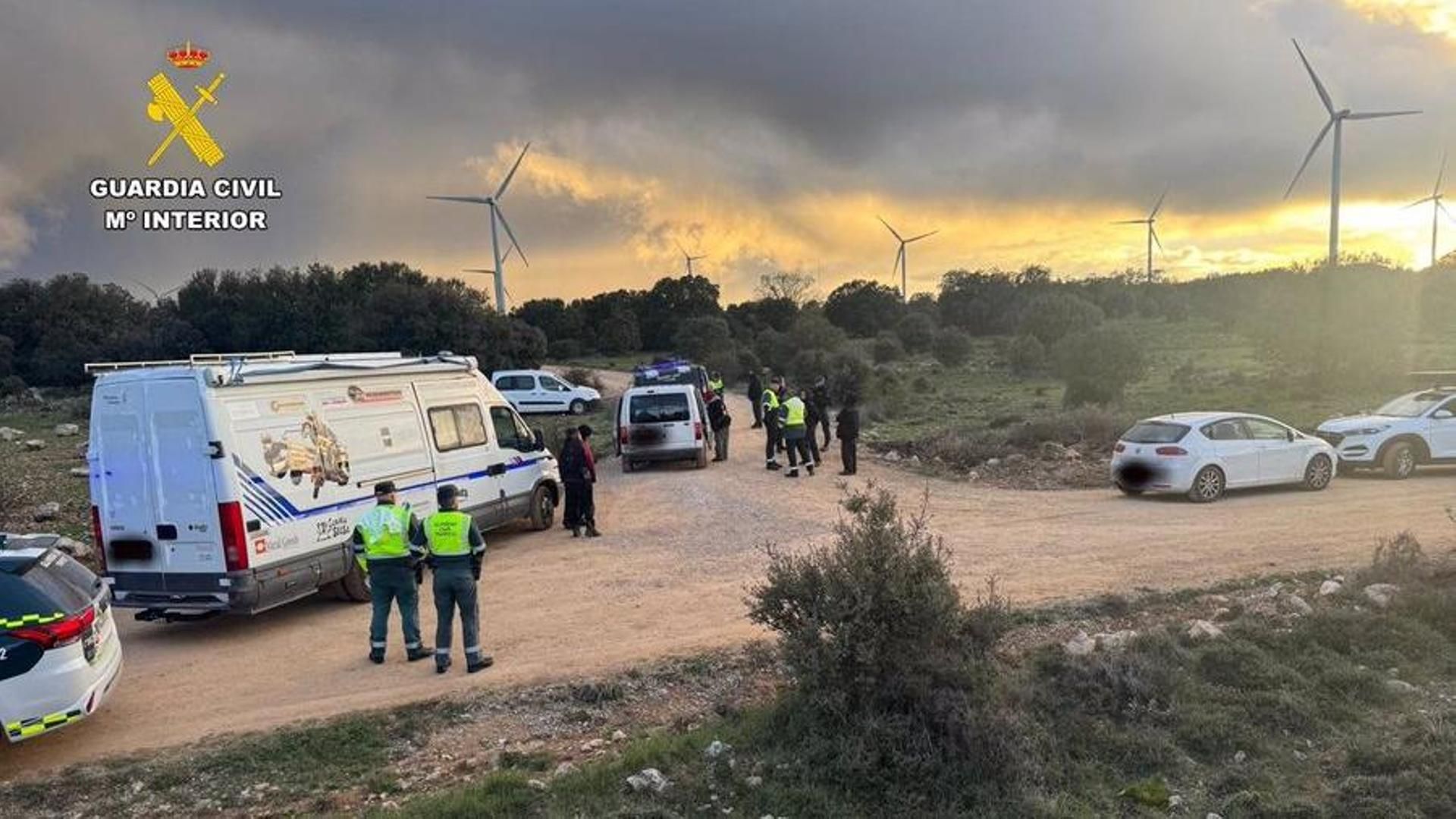 La multitudinaria 'rave' de Aguaviva (Soria) se salda con nueve armas intervenidas y 51 infracciones por drogas