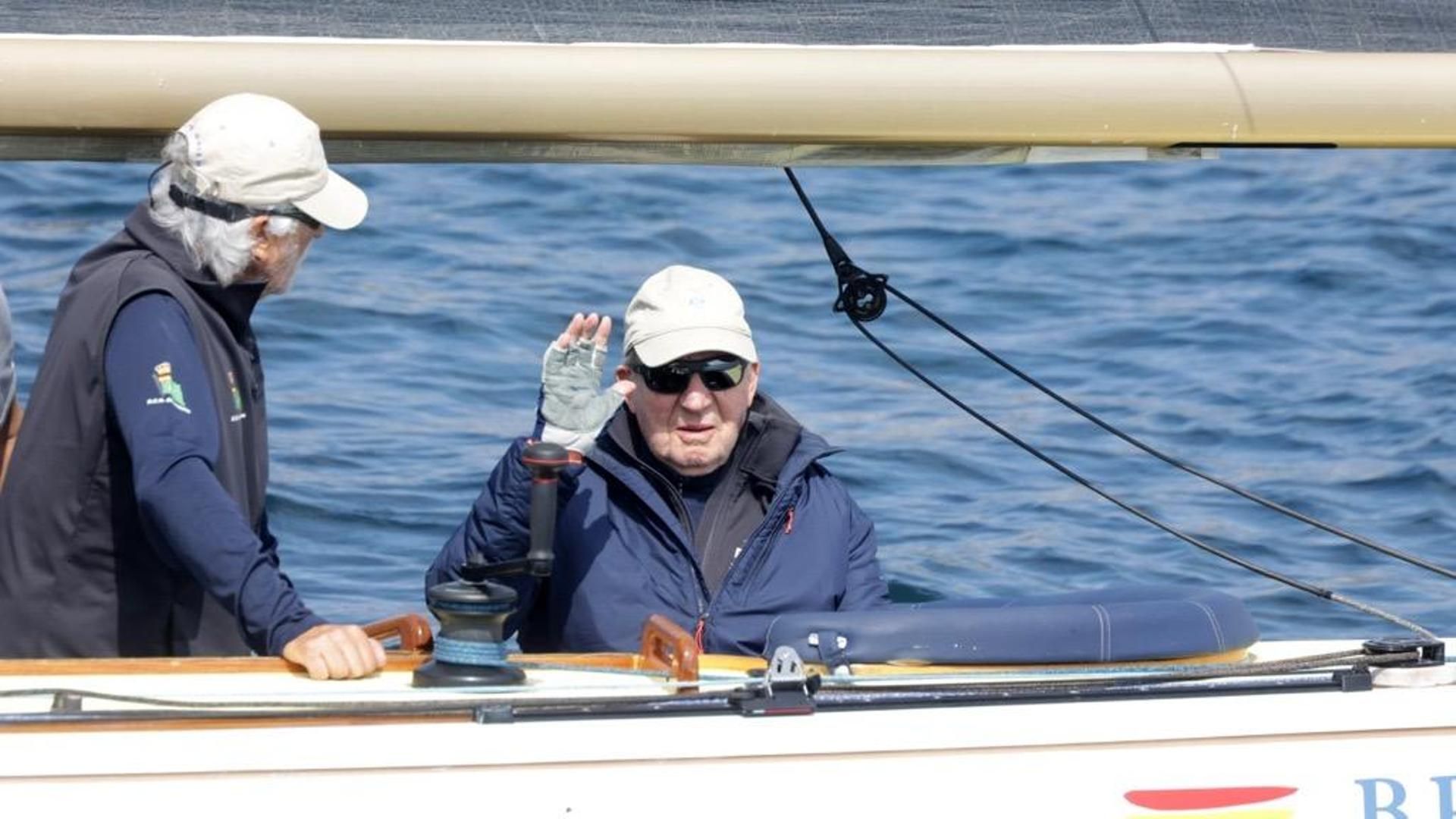 El rey Juan Carlos I en Sanxenxo