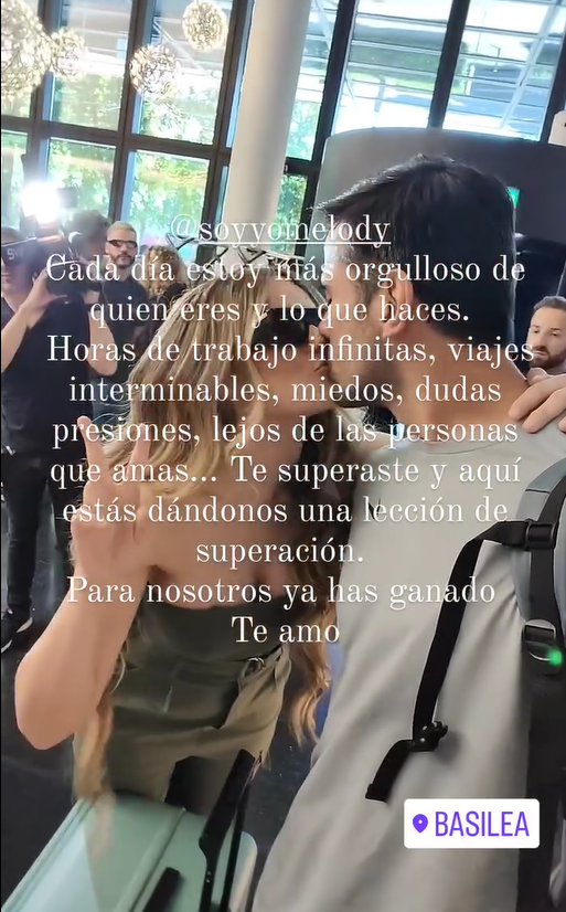 Ignacio Batallán y su apoyo a su pareja, Melody, en Eurovisión