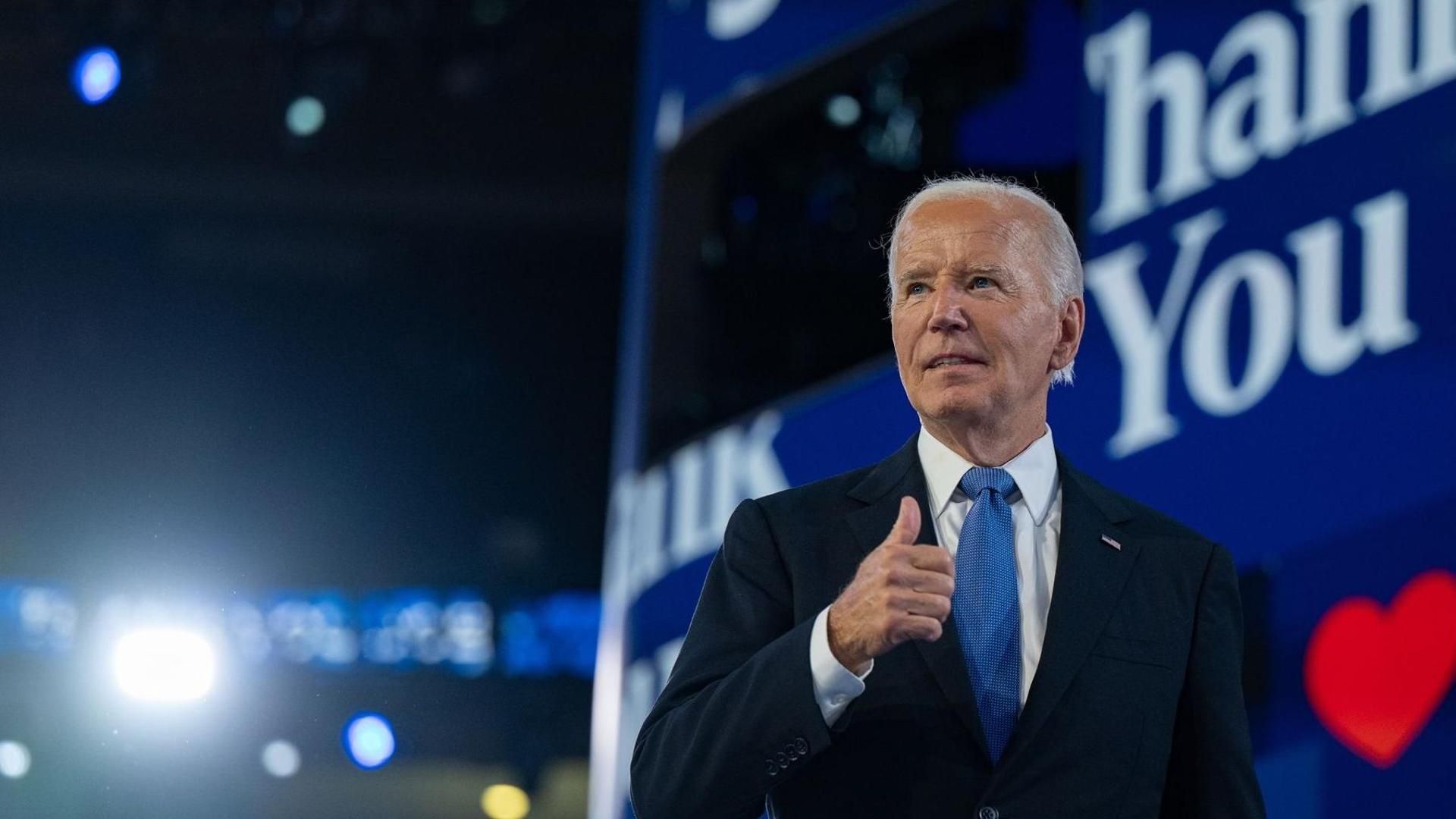 Joe Biden, presidente de Estados Unidos, en la Convención Nacional Demócrata