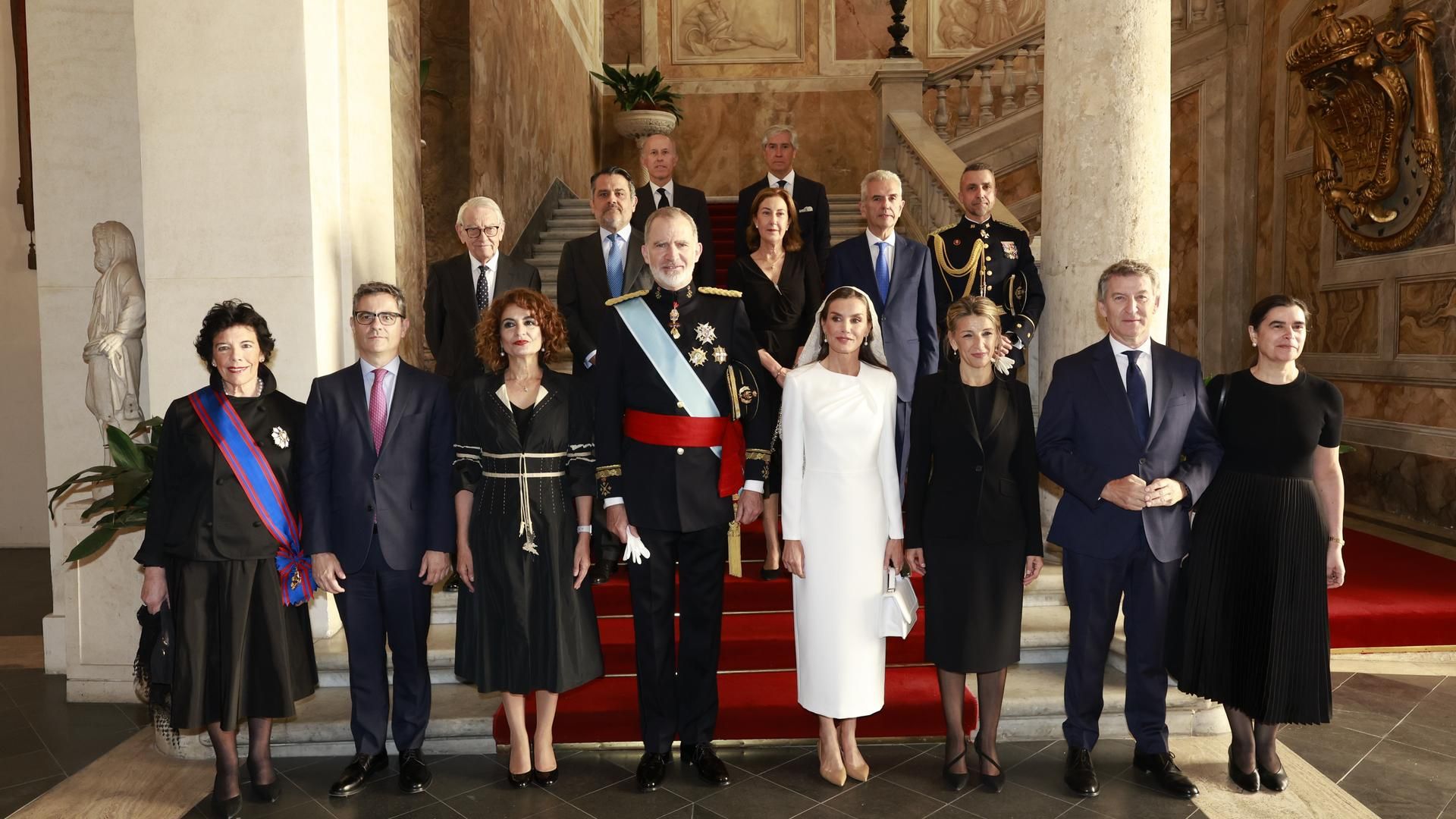 La comitiva española en la misa de inicio del pontificado de León XIV